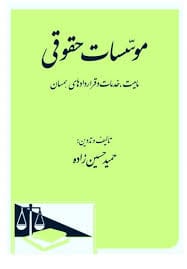 موسسات حقوقي(ماهيت خدمات و قراردادهاي همسان)(نشر دادگستر)